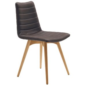 MIDJ - Židle COVER s dřevěnou podnoží