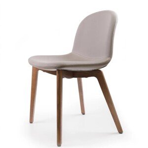 BONTEMPI - Židle Seventy s dřevěnou podnoží