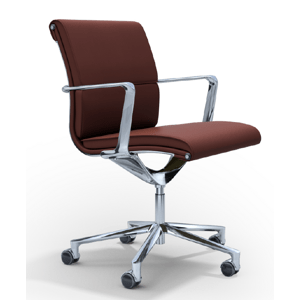 ICF - Židle UNA EXECUTIVE s nízkým opěrákem a područkami