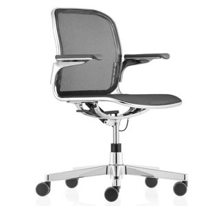 ICF - Židle CLOUD TASK s nízkým opěrákem a kolečky