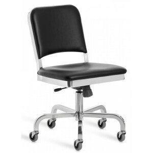 EMECO - Čalouněná židle na kolečkách NAVY