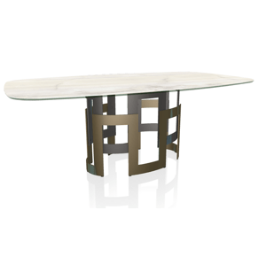 BONTEMPI - Stůl Imperial SuperMarble, 200/250x100 cm