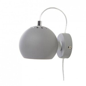 FRANDSEN - Nástěnná lampa Ball, matná světle šedá