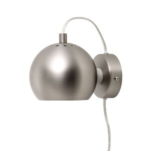 FRANDSEN - Nástěnná lampa Ball, matná broušená