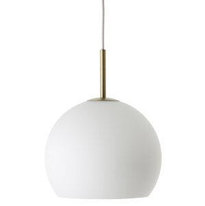 FRANDSEN - Závěsná lampa Ball Glass, 18 cm, matná bílá