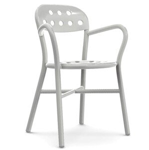 MAGIS - Židle PIPE s područkami - bílá