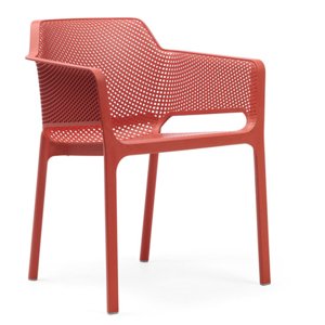 NARDI GARDEN - Židle NET korálově červená