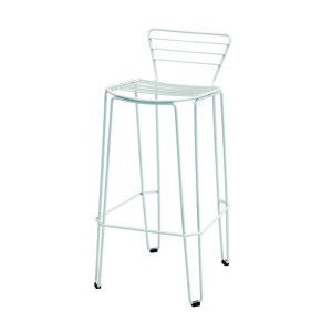 ISIMAR - Barová židle MENORCA vysoká - bílá