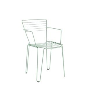 ISIMAR - Židle MENORCA s područkami - světle zelená