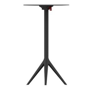 VONDOM - Sklápěcí čtvercový barový stůl MARI-SOL HPL, různé velikost (tříramenná podnož)