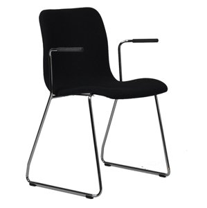 OFFECCT - Židle CORNFLAKE s ližinovou podnoží područkami, stohovatelná