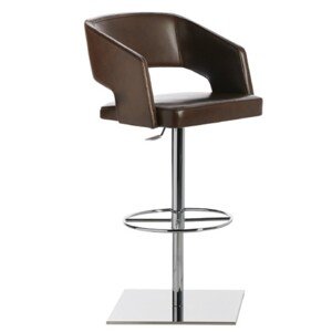 POTOCCO - Barová židle JOLLY se čtvercovou základnou a kruhovou podnožkou