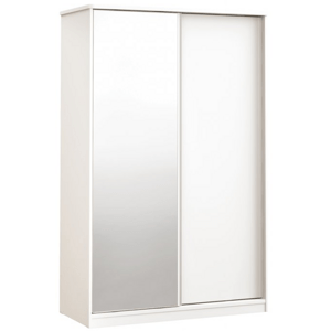 ČILEK - Skříň WHITE s posuvnými dveřmi a zrcadlem