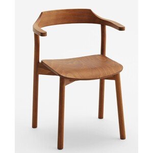 CANTARUTTI - Židle YUMI - s područkami dřevěná
