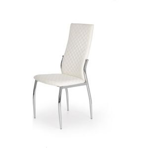 Bílá jídelní židle K238