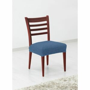 Potah elastický na sedák židle, komplet 2 ks Denia, modrý