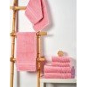 Sada 2 kusů bavlněné osušky a ručníku San Diago růžová EMI