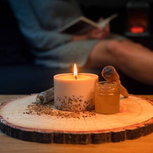 Sójová svíčka - Lipovo-medový květ